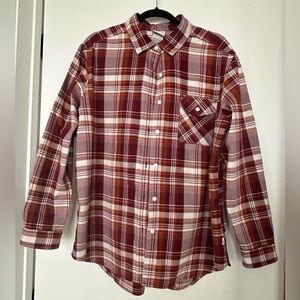 THE NORTH FACE woman flannel shirt Large